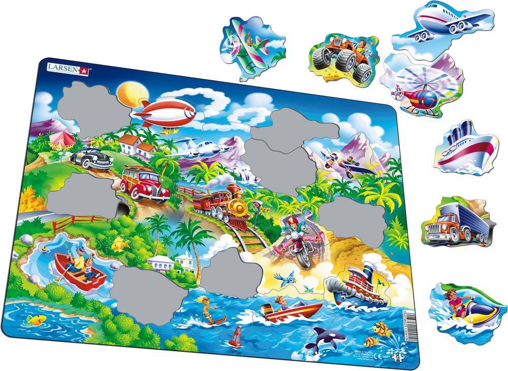 NM7 - Beginner Puzzle: Cars, Boats, Train and Aircrafts (Illustrative image 1)