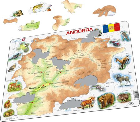 A26 - Andorra fysisk med dyr