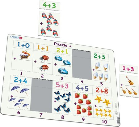 AR4 - Math puzzle: Addition from 1 to 10