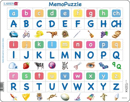 GP427 - MemoPuzzle: Alfabetet med 27 store og små bokstaver