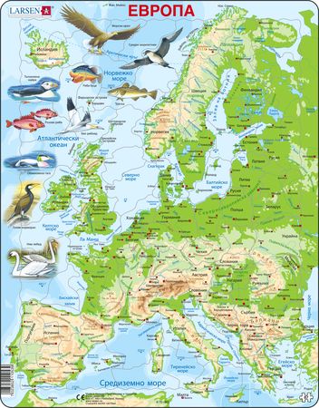 K70 - Europe Topographic  Map