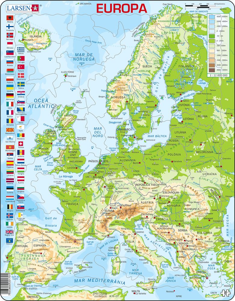 K70 - Europe Topographic Map :: Maps of the world and regions ...