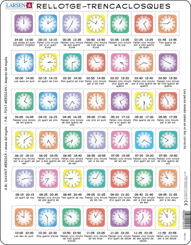 OB7 - Learn the Clock (Catalan) OB7 - Learn the Clock (Catalan)