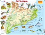A28 - Catalonia Fysisk kart med Dyr