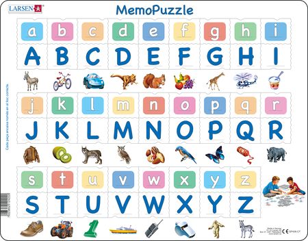 GP426 - MemoPuzzle: Alfabetet med 26 store og små bokstaver