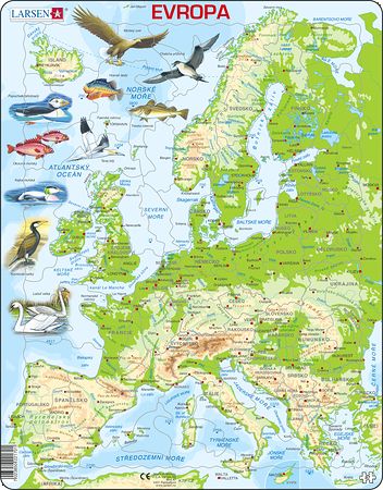 K70 - Europe Topographic  Map