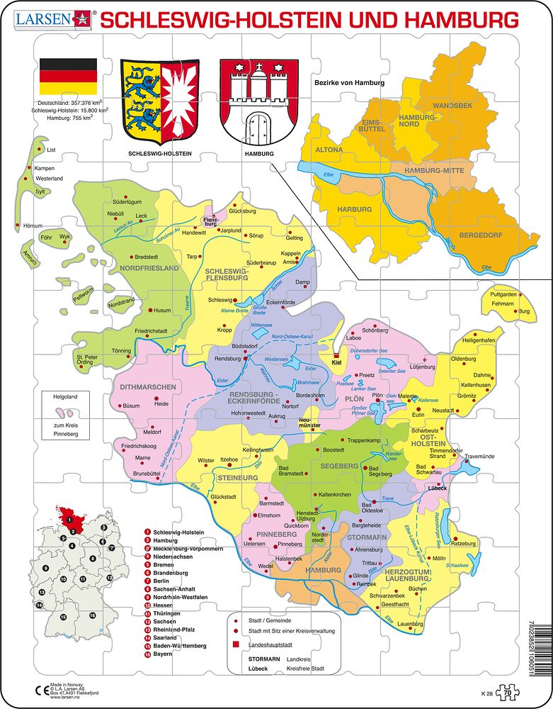 K28 - Hamburg og Schleswig-Holstein (Tysk)