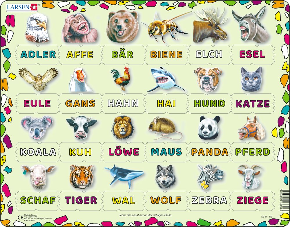 LS44 - Les og finn dyret (Tysk)