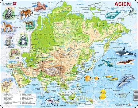 A30 - Asia Topographic Map