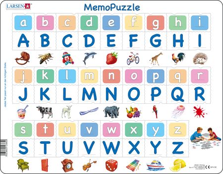 GP426 - MemoPuzzle: Alfabetet med 26 store og små bokstaver