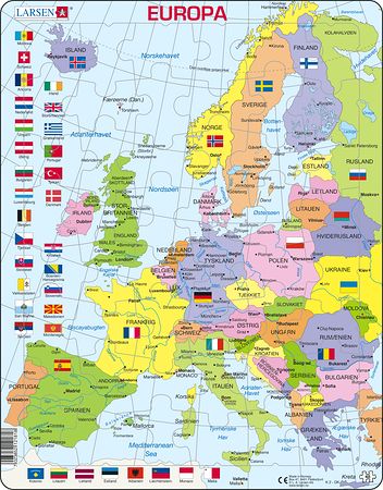 K2 - Europe Political Map