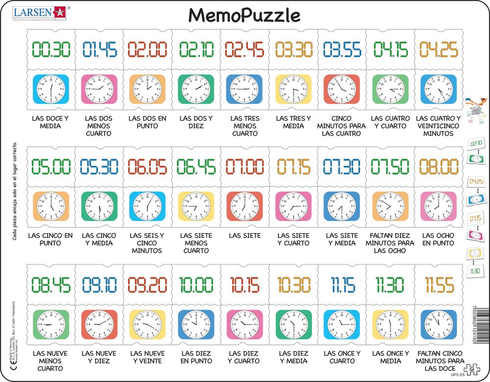 GP5 - MemoPuzzle: Learn the Clock (Spanish) GP5 - MemoPuzzle: Learn the Clock (Spanish)