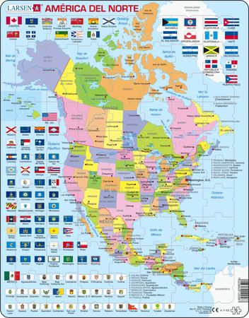 K17 - North America Political map