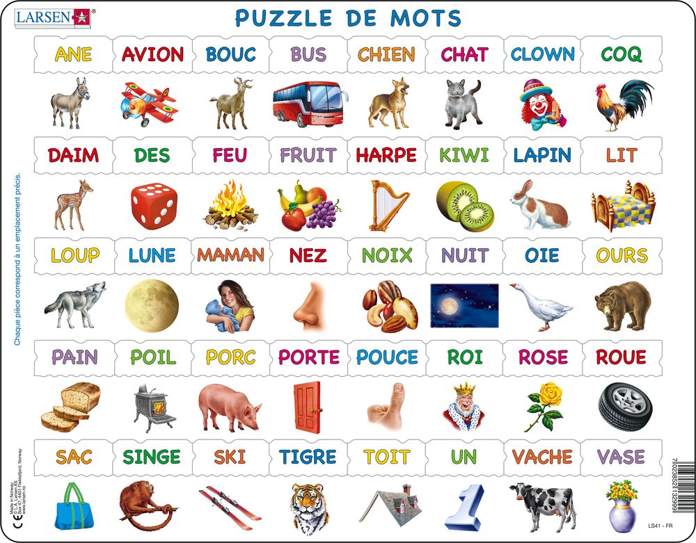 LS41 - Lær å lese: Enkle ord med 23 små bokstaver (Fransk) LS41 - Lær å lese: Enkle ord med 23 små bokstaver (Fransk)