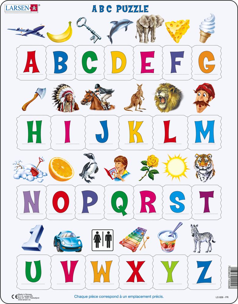 LS826 - Learn the Alphabet: 26 Upper Case Letters :: Reading :: Puzzles ...