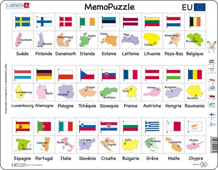 GP2 - MemoPuzzle: Names, Flags and Capitals of 27 EU Member States