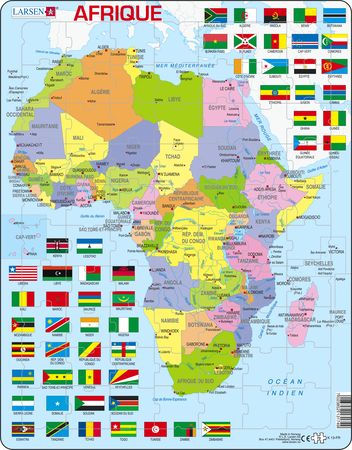 K13 - Africa Political Map