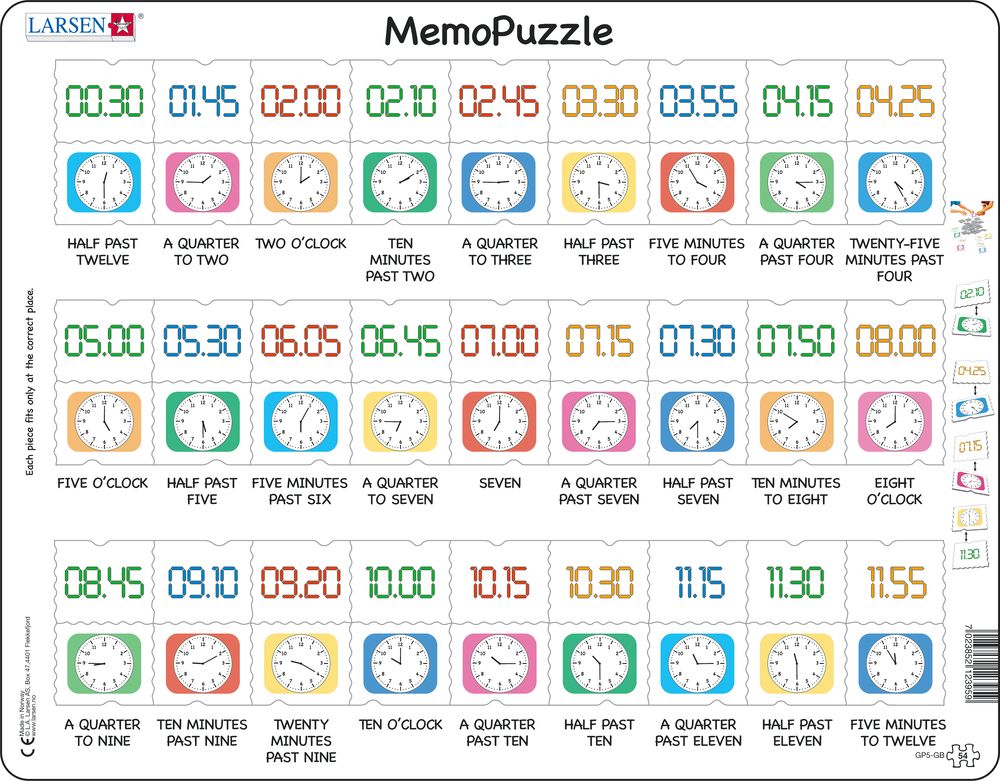 GP5 - MemoPuzzle: Learn the Clock (English) GP5 - MemoPuzzle: Learn the Clock (English)