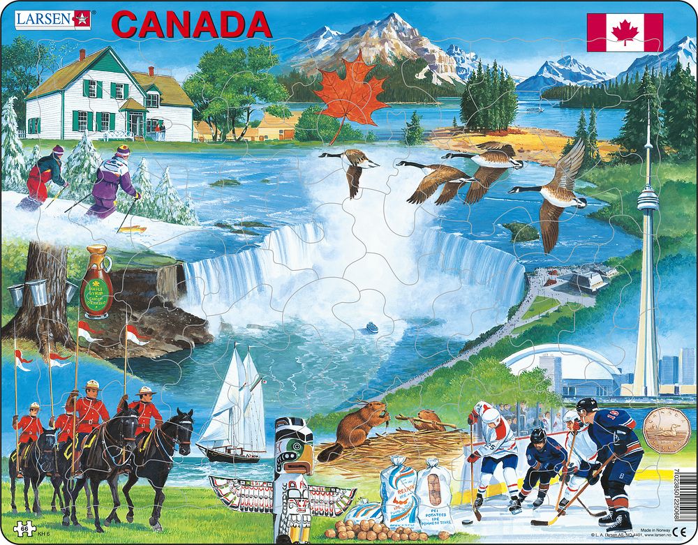 KH6 Canada Souvenir Travel and Souvenir Puzzles Larsen Puzzles