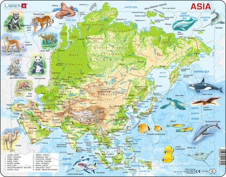 A30 - Asia Topographic Map