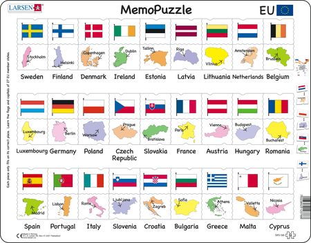 GP2 - MemoPuzzle: Names, Flags and Capitals of 27 EU Member States