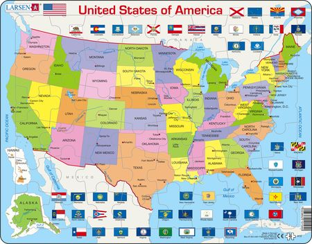 K12 - United States of America Political Map