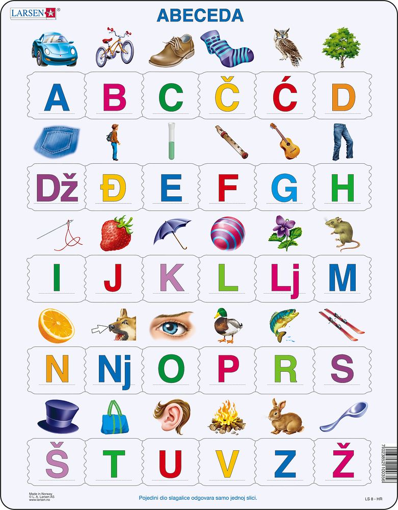 LS830 - ABC-Puzzle(30) (Croatian)
