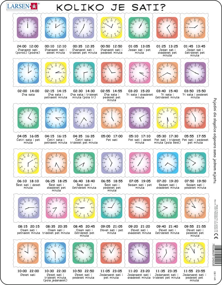 OB7 - Learn the Clock (Croatian) OB7 - Learn the Clock (Croatian)