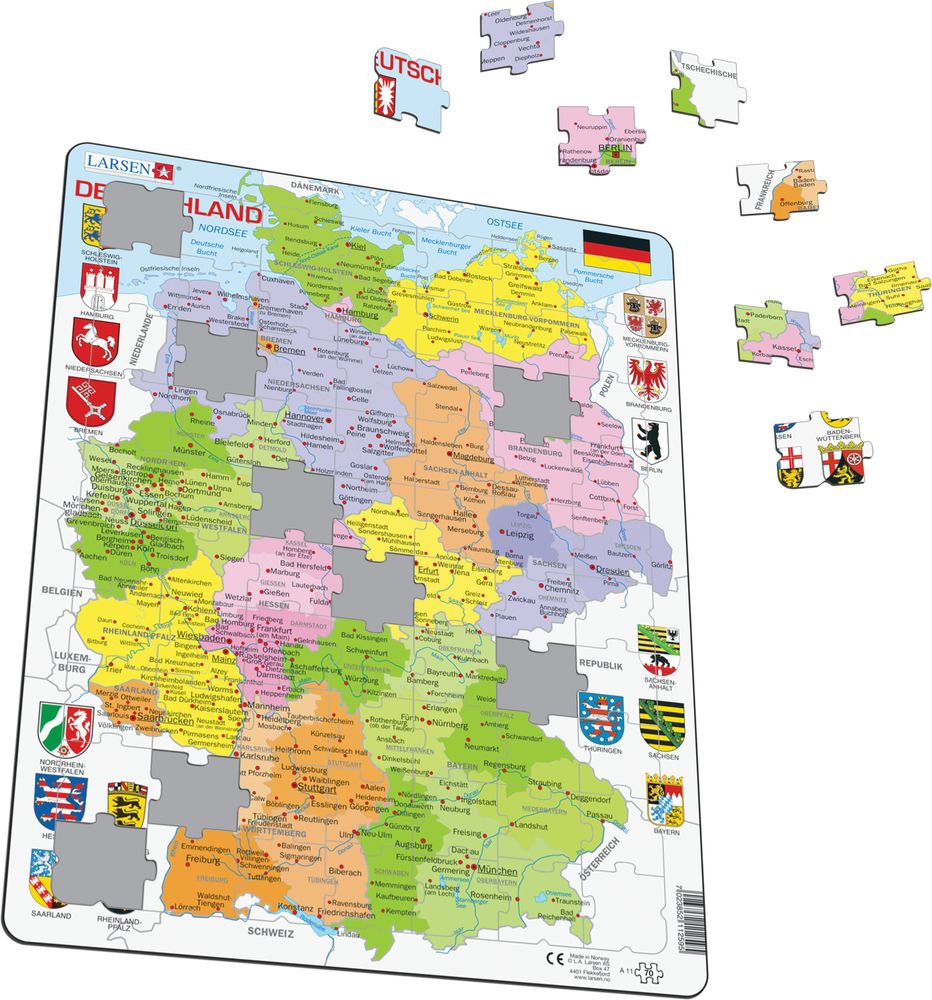 A11 - Germany Political Map (Illustrative image 1)