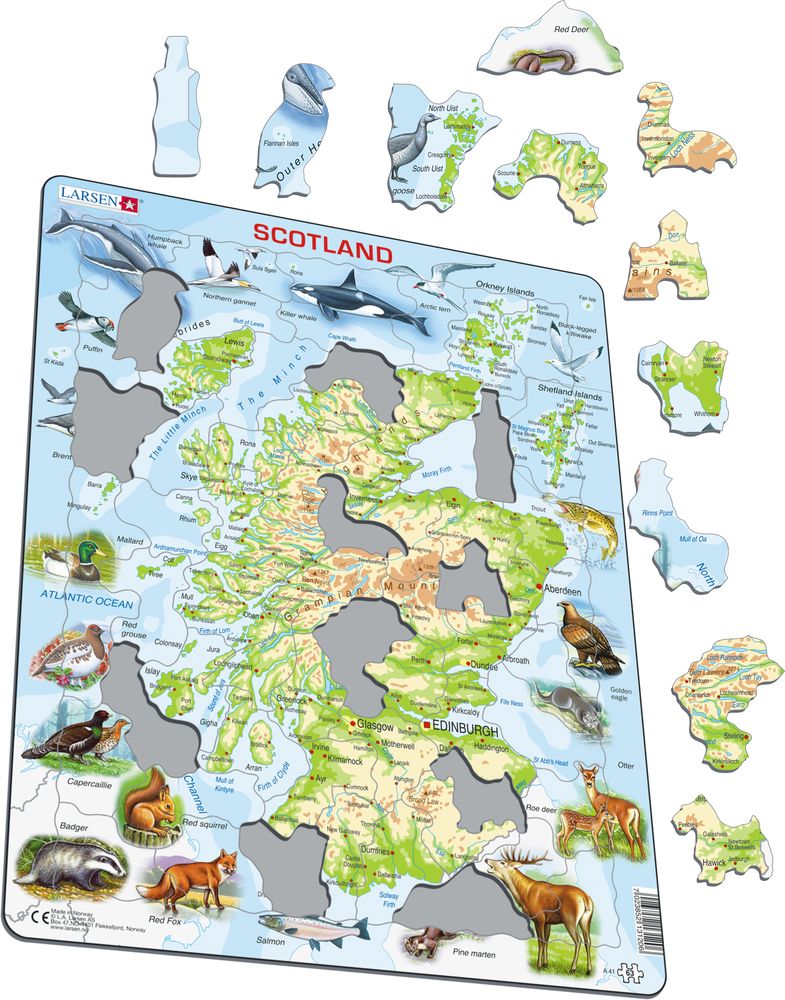 A41 - Scotland Topographic Map (Illustrative image 1)