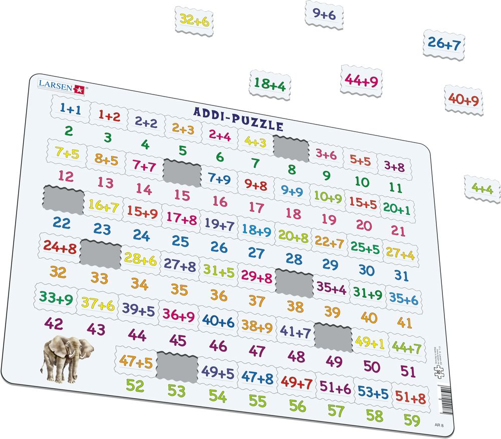 AR8 - Math Puzzle addition from 1 to 59 (Illustrative image 1)