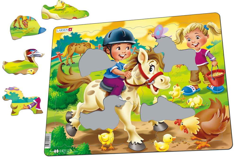 BM8 - On the Farm: Riding a Pony and Feeding Chickens (Illustrative image 1)