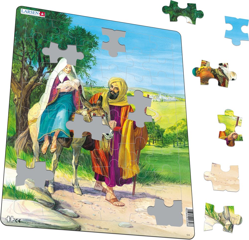 C8 - Mary, Joseph and Baby Jesus on their way to Egypt (Illustrative image 1)