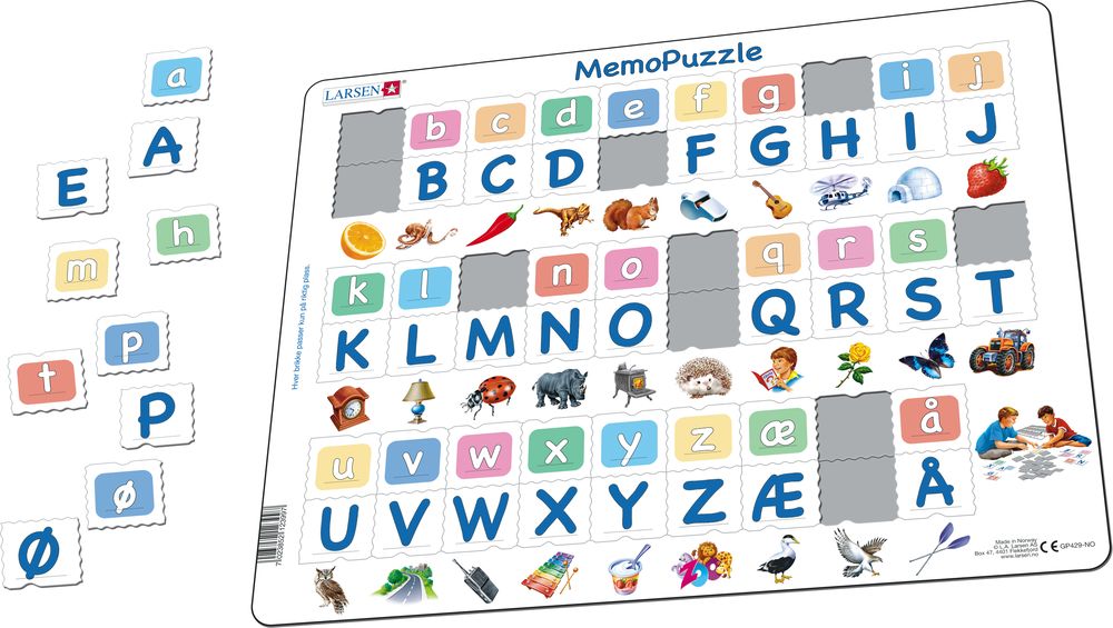 GP429 - MemoPuzzle: The Alphabet with 29 Upper and Lower Case Letters (Illustrative image 1)