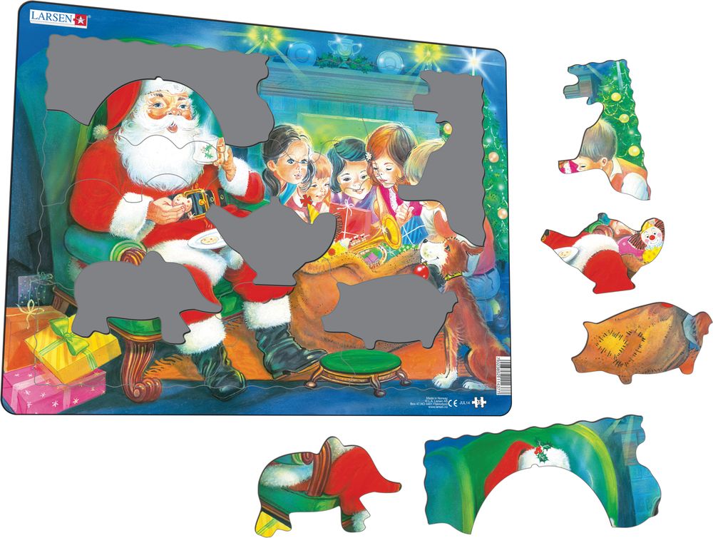 JUL14 - Santa Claus Enjoying a Cookie (Illustrative image 1)