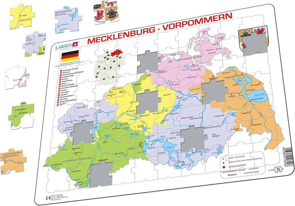 K29 - Mecklenburg-Vorpommern Political (Illustrative image 1)