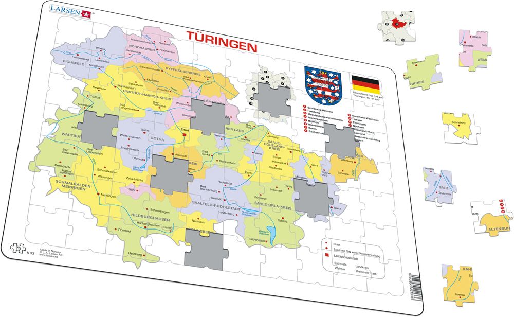K33 - Freistaat Thüringen Political (Illustrative image 1)