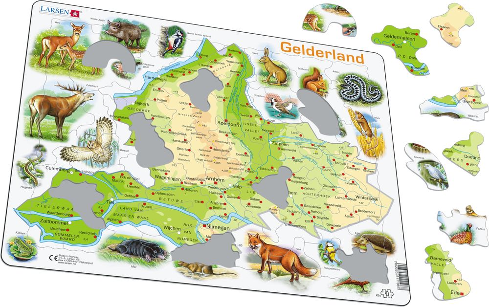 K91 - Gelderland physical map (Illustrative image 1)