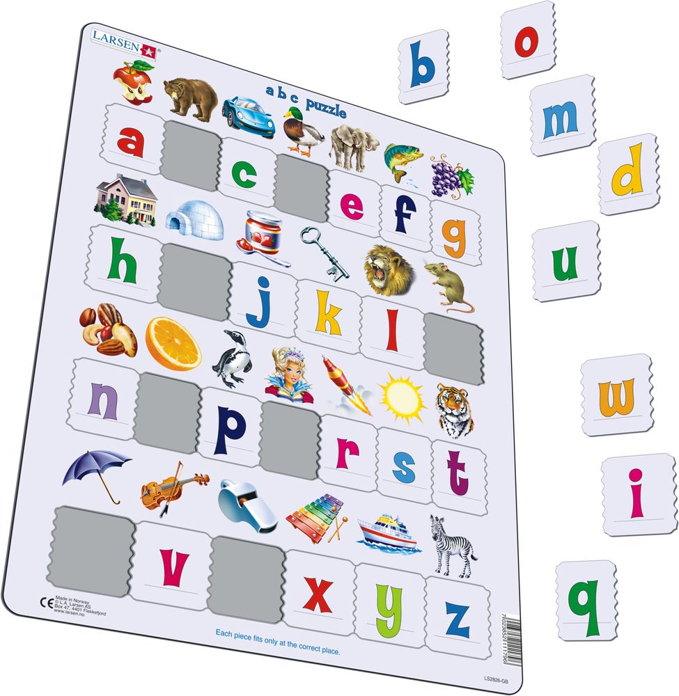 LS2826 - Lær alfabetet: 26 små bokstaver (Illustrasjonsbilde 1)