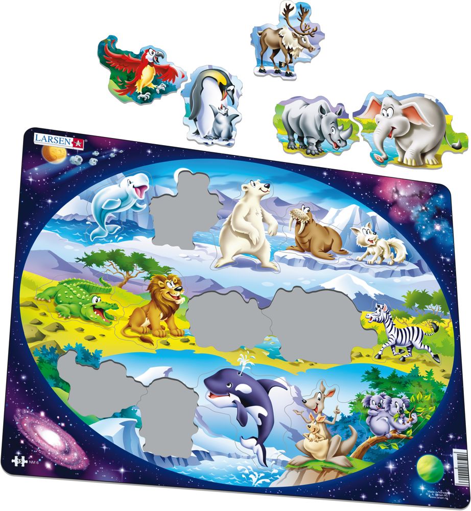 NM6 - Beginner Puzzle: Animals Around the World (Illustrative image 1)