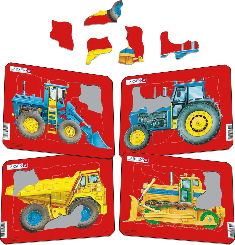 Z1 - Tractors, Dump Truck and Bulldozer (Illustrative image 1)