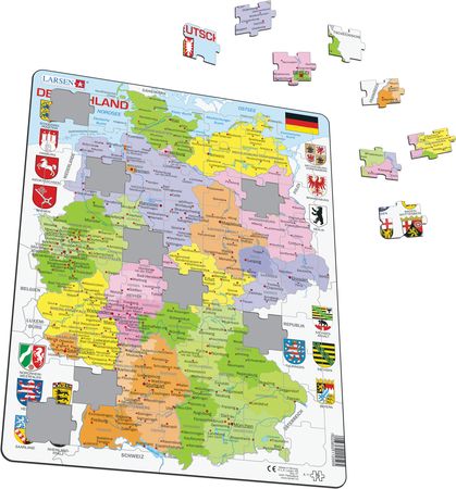 A11 - Tyskland, politisk kart