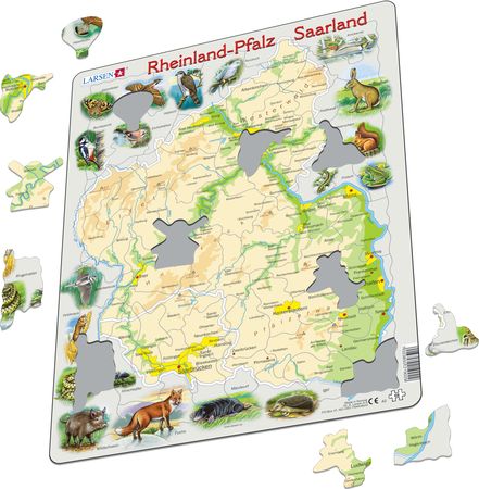 A2 - Rheinland-Pfalz physical map