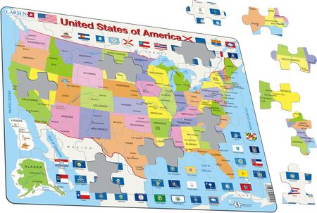 K12 - United States of America Political Map