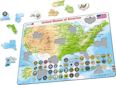 K36 - United States of America Physical Map