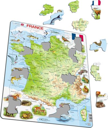 K49 - France Physical Map