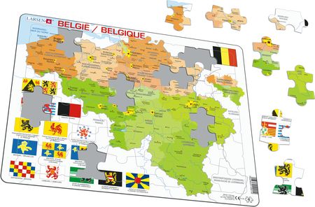 K59 - Belgium Political Map