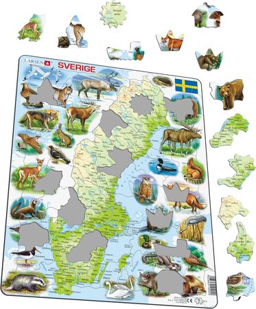 K6 - Sverige, topografisk kart