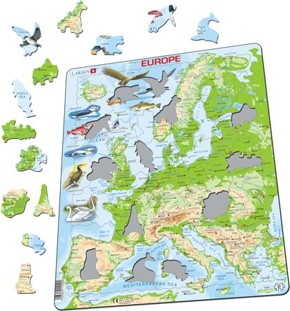 K70 - Europe Topographic  Map