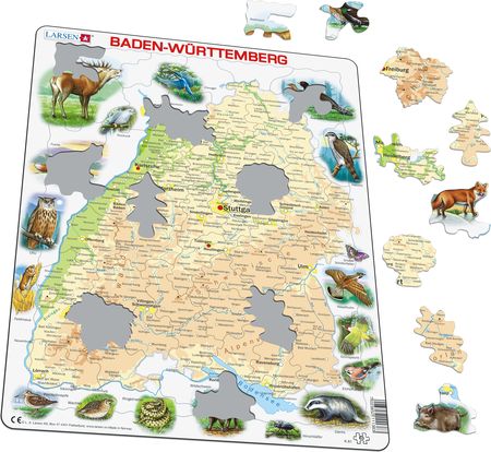 K81 - Baden-Wurttemberg fysisk kart